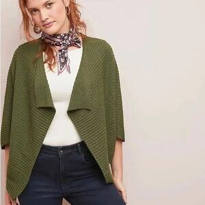 PURE + GOOD by Anthropologie Cocoon shawl sweater OS